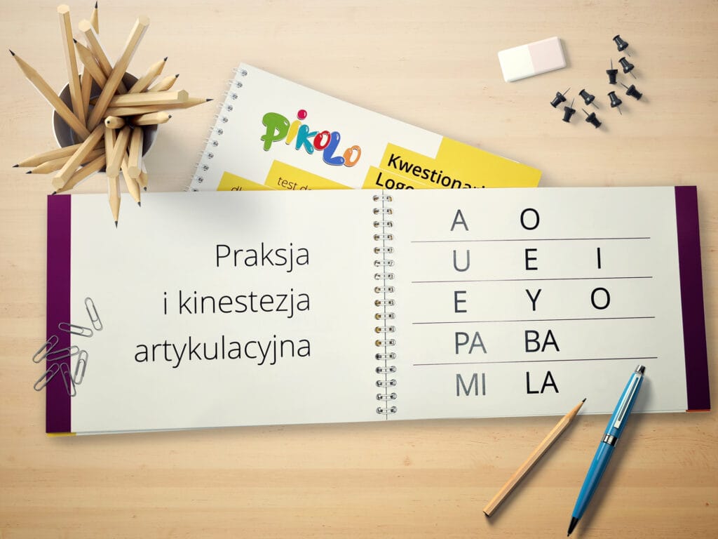 Kwestionariusz logopedyczny PIKOLO, praksja, kinestezja artykulacyjna, diagnoza